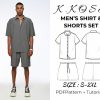 MEN’S Linen Set: button down shirt and elastic waist pants, OEKO-TEX linen Casual Mens Suit, Mid-weight Linen Suit for Men, Oganic Flax Suit